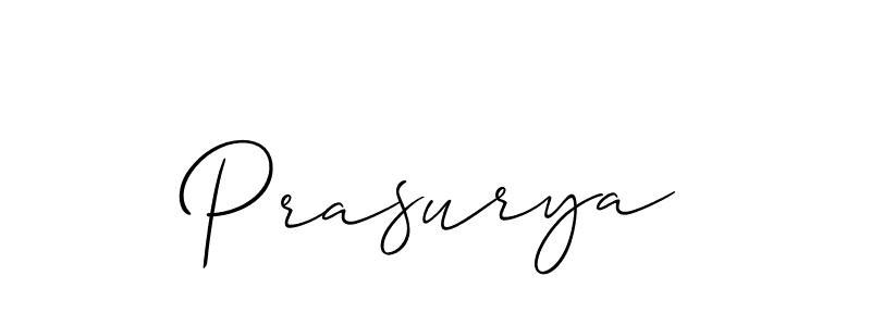 You should practise on your own different ways (Allison_Script) to write your name (Prasurya) in signature. don't let someone else do it for you. Prasurya signature style 2 images and pictures png