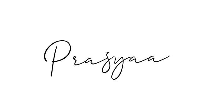 You can use this online signature creator to create a handwritten signature for the name Prasyaa. This is the best online autograph maker. Prasyaa signature style 2 images and pictures png