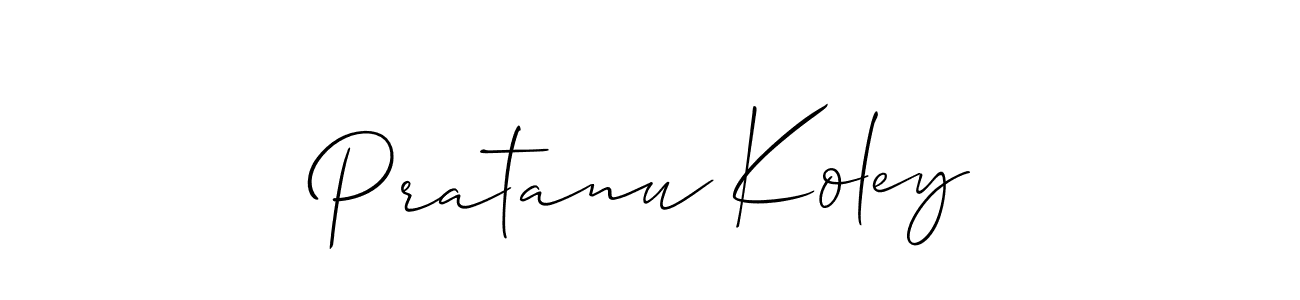 Similarly Allison_Script is the best handwritten signature design. Signature creator online .You can use it as an online autograph creator for name Pratanu Koley. Pratanu Koley signature style 2 images and pictures png