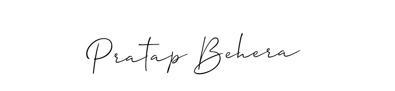 How to make Pratap Behera signature? Allison_Script is a professional autograph style. Create handwritten signature for Pratap Behera name. Pratap Behera signature style 2 images and pictures png