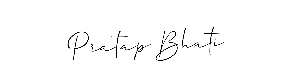 Also we have Pratap Bhati name is the best signature style. Create professional handwritten signature collection using Allison_Script autograph style. Pratap Bhati signature style 2 images and pictures png