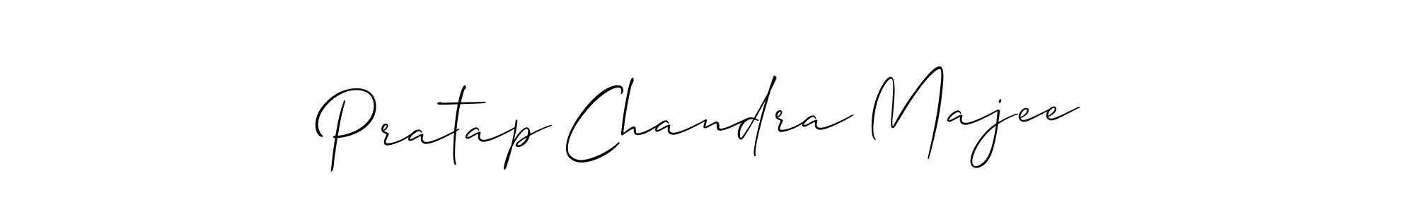 Create a beautiful signature design for name Pratap Chandra Majee. With this signature (Allison_Script) fonts, you can make a handwritten signature for free. Pratap Chandra Majee signature style 2 images and pictures png