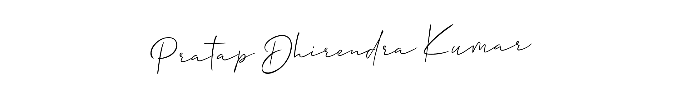How to Draw Pratap Dhirendra Kumar signature style? Allison_Script is a latest design signature styles for name Pratap Dhirendra Kumar. Pratap Dhirendra Kumar signature style 2 images and pictures png