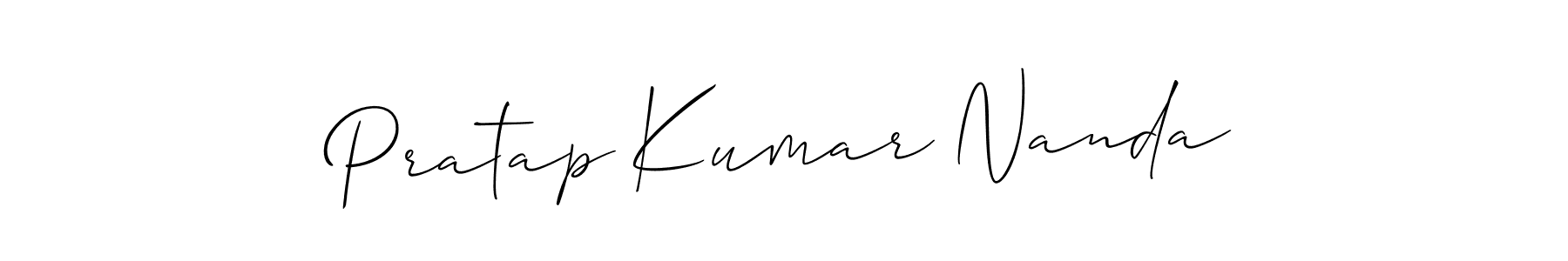 It looks lik you need a new signature style for name Pratap Kumar Nanda. Design unique handwritten (Allison_Script) signature with our free signature maker in just a few clicks. Pratap Kumar Nanda signature style 2 images and pictures png