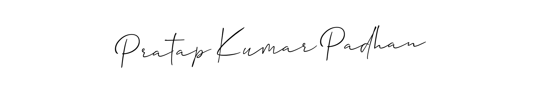 if you are searching for the best signature style for your name Pratap Kumar Padhan. so please give up your signature search. here we have designed multiple signature styles  using Allison_Script. Pratap Kumar Padhan signature style 2 images and pictures png