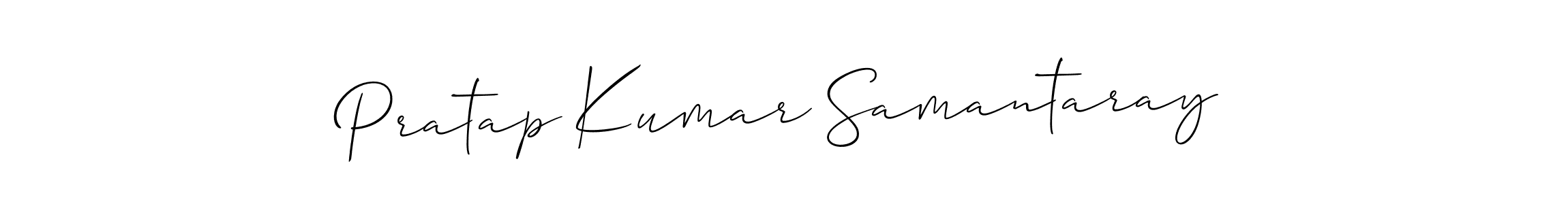 Make a beautiful signature design for name Pratap Kumar Samantaray. With this signature (Allison_Script) style, you can create a handwritten signature for free. Pratap Kumar Samantaray signature style 2 images and pictures png