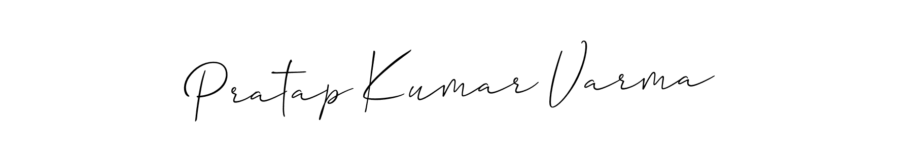 Similarly Allison_Script is the best handwritten signature design. Signature creator online .You can use it as an online autograph creator for name Pratap Kumar Varma. Pratap Kumar Varma signature style 2 images and pictures png