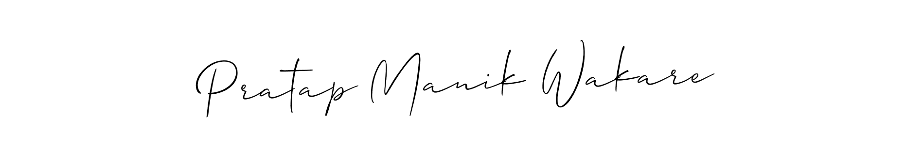 You can use this online signature creator to create a handwritten signature for the name Pratap Manik Wakare. This is the best online autograph maker. Pratap Manik Wakare signature style 2 images and pictures png