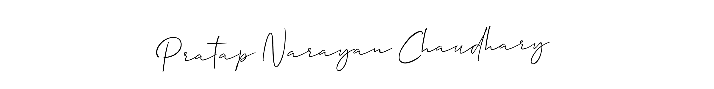 Also You can easily find your signature by using the search form. We will create Pratap Narayan Chaudhary name handwritten signature images for you free of cost using Allison_Script sign style. Pratap Narayan Chaudhary signature style 2 images and pictures png