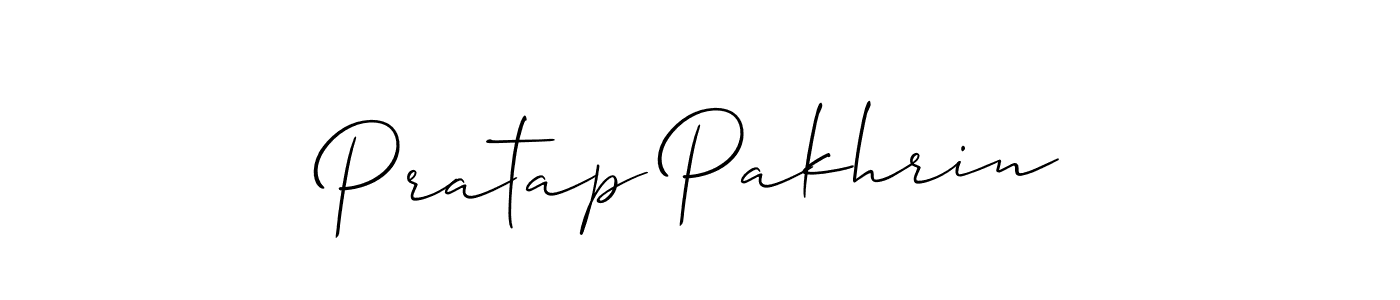 It looks lik you need a new signature style for name Pratap Pakhrin. Design unique handwritten (Allison_Script) signature with our free signature maker in just a few clicks. Pratap Pakhrin signature style 2 images and pictures png
