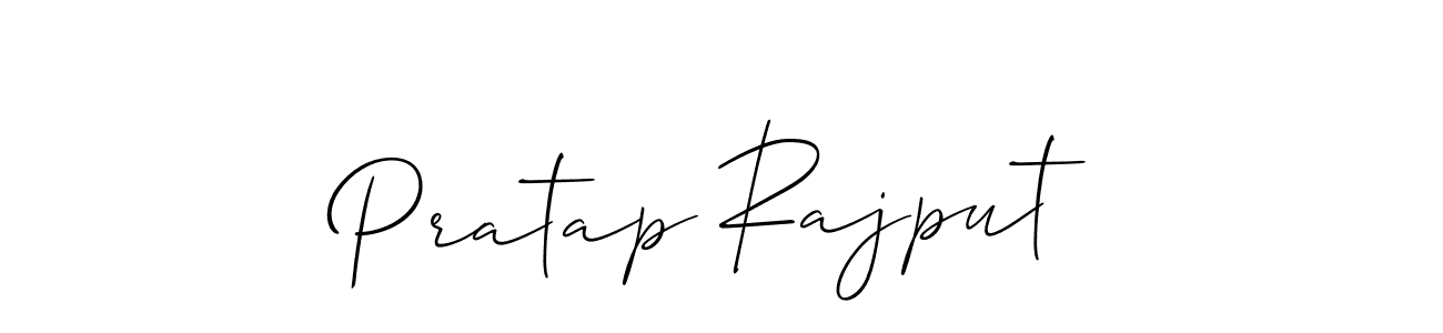 Create a beautiful signature design for name Pratap Rajput. With this signature (Allison_Script) fonts, you can make a handwritten signature for free. Pratap Rajput signature style 2 images and pictures png