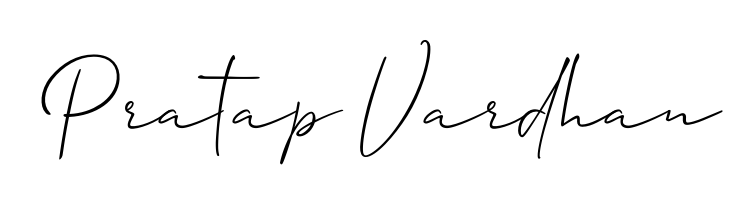 Get an exclusive digital autograph for Pratap Vardhan. The Allison_Script typeface captures the charm of real penmanship on paper. Pratap Vardhan signature style 2 images and pictures png