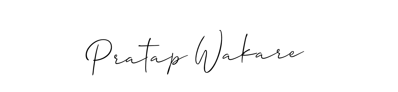 You should practise on your own different ways (Allison_Script) to write your name (Pratap Wakare) in signature. don't let someone else do it for you. Pratap Wakare signature style 2 images and pictures png