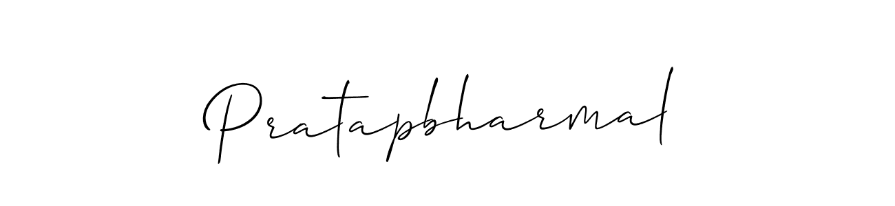 How to make Pratapbharmal name signature. Use Allison_Script style for creating short signs online. This is the latest handwritten sign. Pratapbharmal signature style 2 images and pictures png