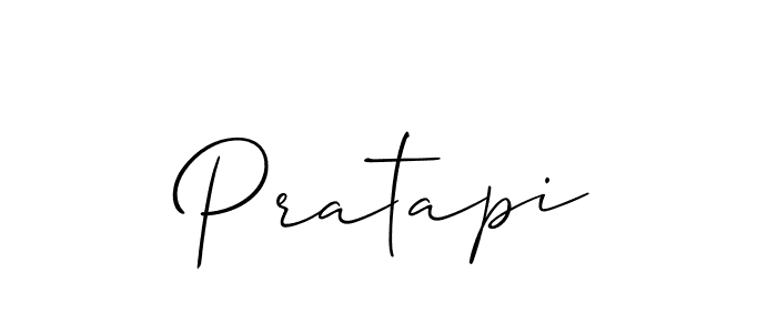 Also we have Pratapi name is the best signature style. Create professional handwritten signature collection using Allison_Script autograph style. Pratapi signature style 2 images and pictures png