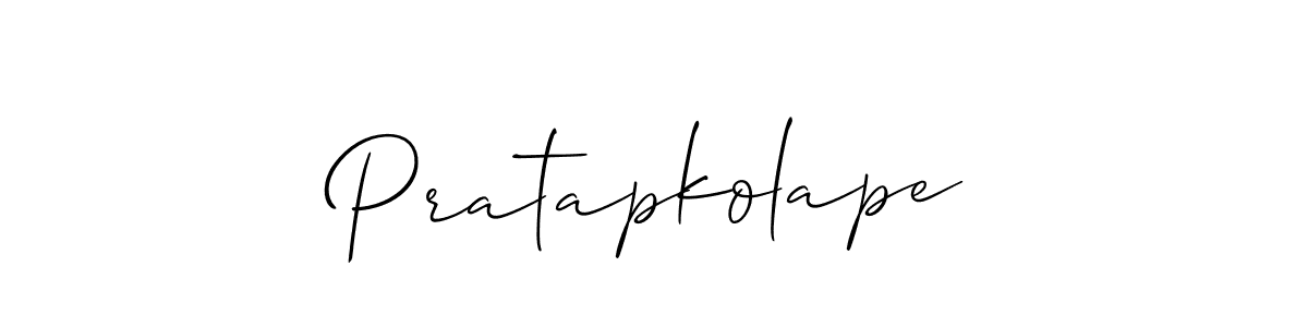 Design your own signature with our free online signature maker. With this signature software, you can create a handwritten (Allison_Script) signature for name Pratapkolape. Pratapkolape signature style 2 images and pictures png