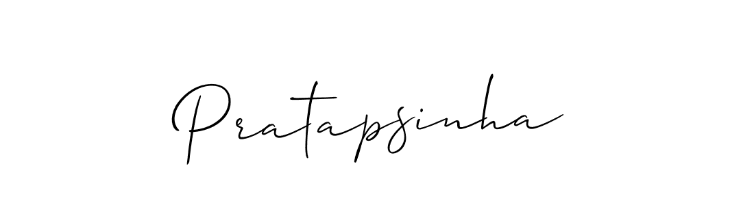 if you are searching for the best signature style for your name Pratapsinha. so please give up your signature search. here we have designed multiple signature styles  using Allison_Script. Pratapsinha signature style 2 images and pictures png