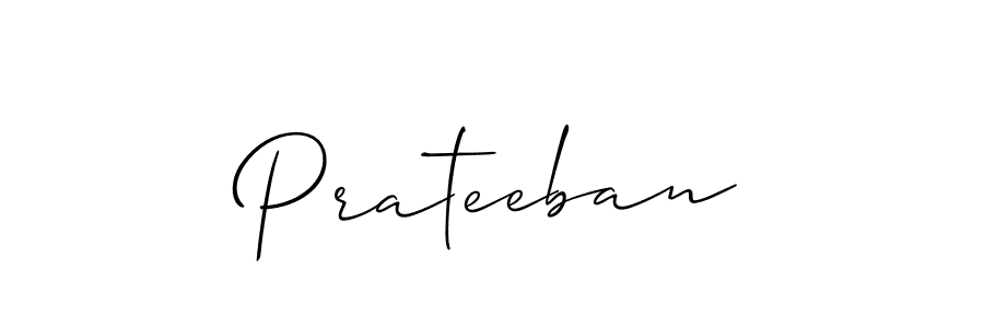 It looks lik you need a new signature style for name Prateeban. Design unique handwritten (Allison_Script) signature with our free signature maker in just a few clicks. Prateeban signature style 2 images and pictures png