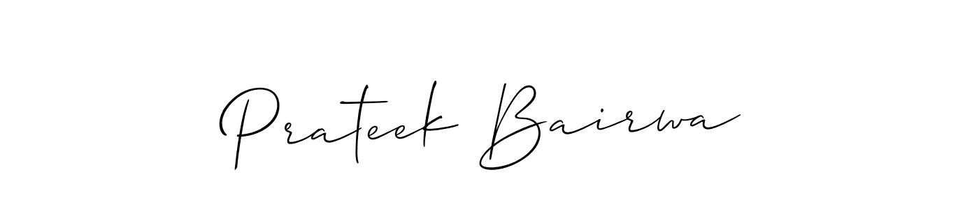 Once you've used our free online signature maker to create your best signature Allison_Script style, it's time to enjoy all of the benefits that Prateek Bairwa name signing documents. Prateek Bairwa signature style 2 images and pictures png