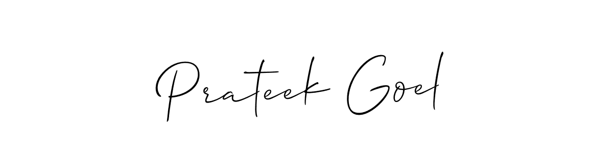 Similarly Allison_Script is the best handwritten signature design. Signature creator online .You can use it as an online autograph creator for name Prateek Goel. Prateek Goel signature style 2 images and pictures png