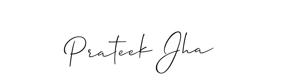 Create a beautiful signature design for name Prateek Jha. With this signature (Allison_Script) fonts, you can make a handwritten signature for free. Prateek Jha signature style 2 images and pictures png