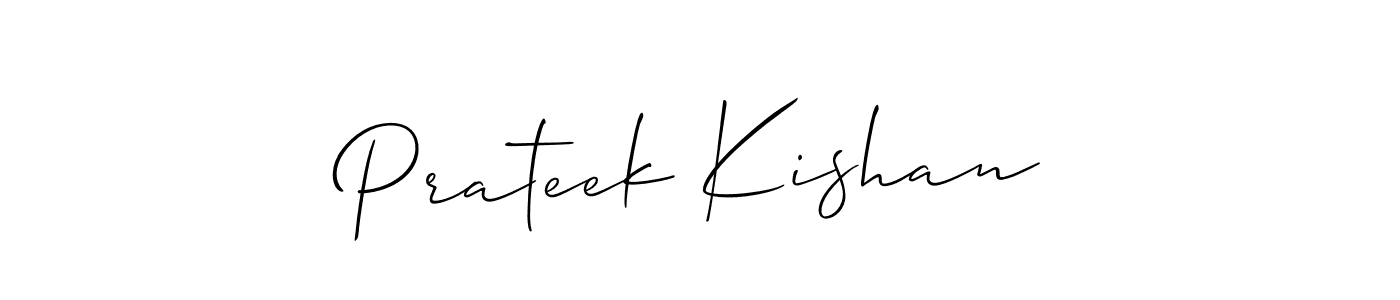 You should practise on your own different ways (Allison_Script) to write your name (Prateek Kishan) in signature. don't let someone else do it for you. Prateek Kishan signature style 2 images and pictures png