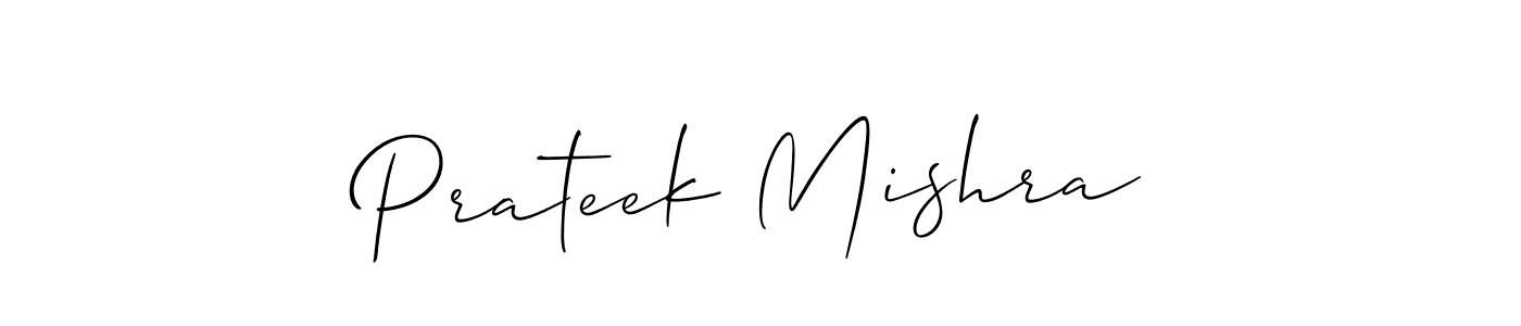 Create a beautiful signature design for name Prateek Mishra. With this signature (Allison_Script) fonts, you can make a handwritten signature for free. Prateek Mishra signature style 2 images and pictures png