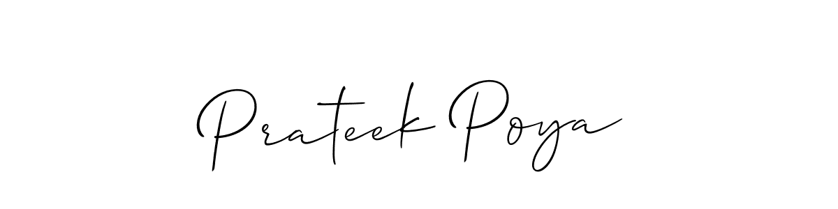 Make a beautiful signature design for name Prateek Poya. Use this online signature maker to create a handwritten signature for free. Prateek Poya signature style 2 images and pictures png