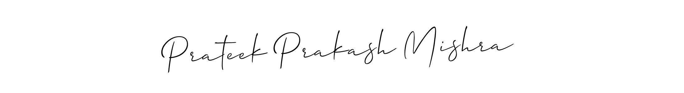 Design your own signature with our free online signature maker. With this signature software, you can create a handwritten (Allison_Script) signature for name Prateek Prakash Mishra. Prateek Prakash Mishra signature style 2 images and pictures png