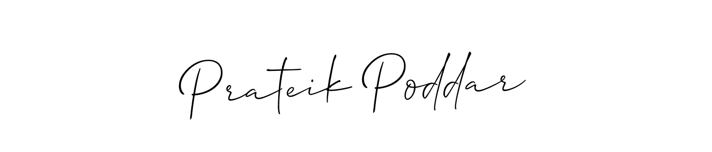 Best and Professional Signature Style for Prateik Poddar. Allison_Script Best Signature Style Collection. Prateik Poddar signature style 2 images and pictures png