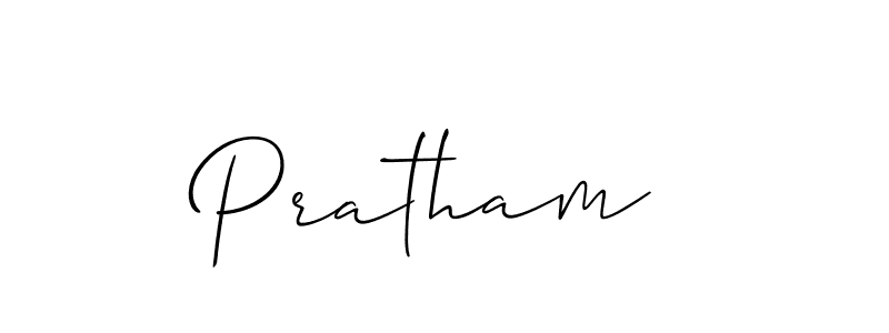 Create a beautiful signature design for name Pratham . With this signature (Allison_Script) fonts, you can make a handwritten signature for free. Pratham  signature style 2 images and pictures png