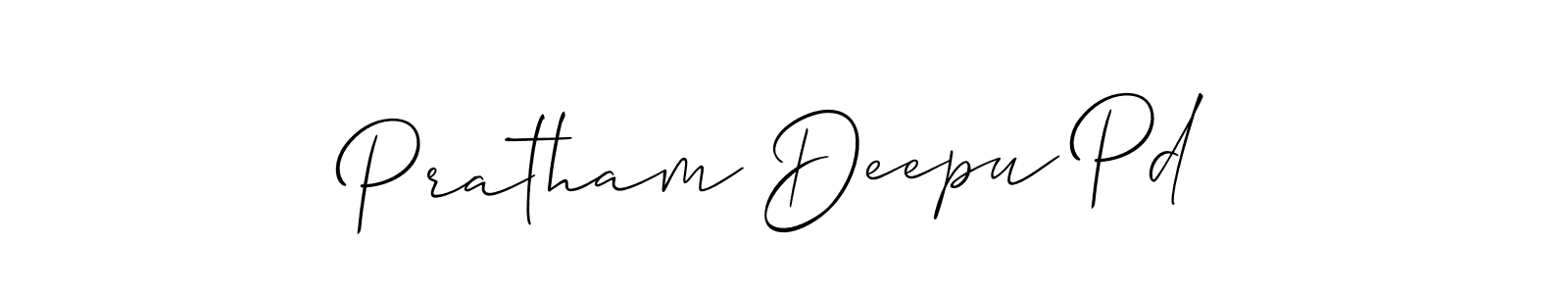 Make a beautiful signature design for name Pratham Deepu Pd. Use this online signature maker to create a handwritten signature for free. Pratham Deepu Pd signature style 2 images and pictures png