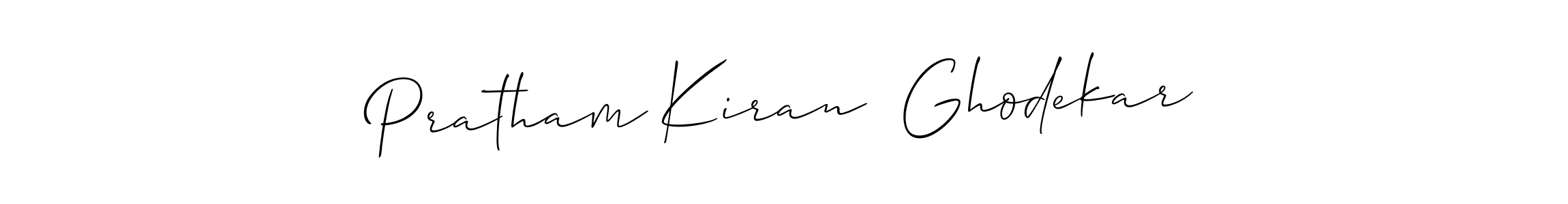 This is the best signature style for the Pratham Kiran  Ghodekar name. Also you like these signature font (Allison_Script). Mix name signature. Pratham Kiran  Ghodekar signature style 2 images and pictures png