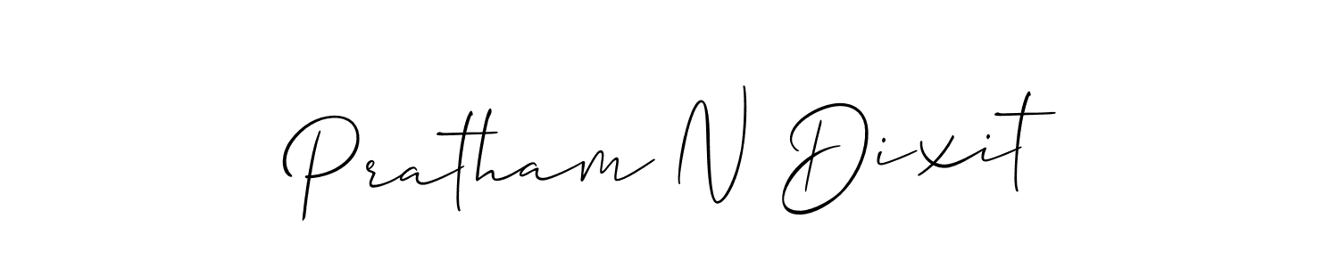 How to make Pratham N Dixit signature? Allison_Script is a professional autograph style. Create handwritten signature for Pratham N Dixit name. Pratham N Dixit signature style 2 images and pictures png