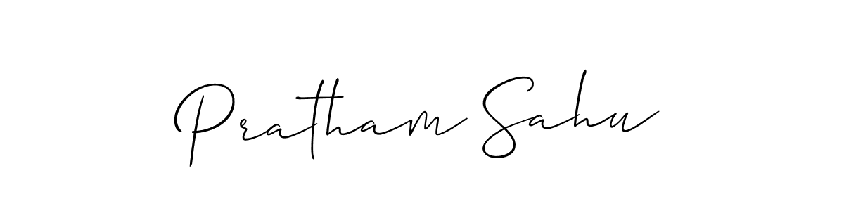 How to Draw Pratham Sahu signature style? Allison_Script is a latest design signature styles for name Pratham Sahu. Pratham Sahu signature style 2 images and pictures png