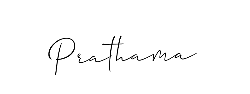 You should practise on your own different ways (Allison_Script) to write your name (Prathama) in signature. don't let someone else do it for you. Prathama signature style 2 images and pictures png