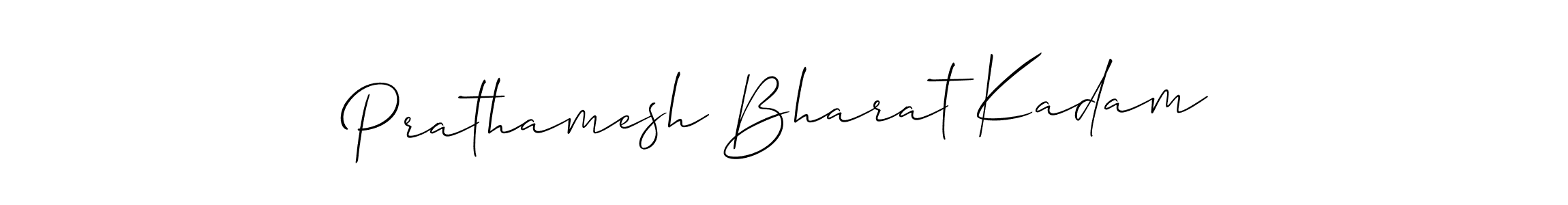 Use a signature maker to create a handwritten signature online. With this signature software, you can design (Allison_Script) your own signature for name Prathamesh Bharat Kadam. Prathamesh Bharat Kadam signature style 2 images and pictures png