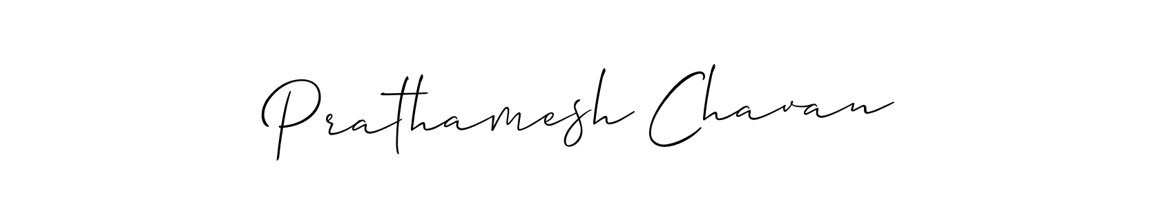 Make a beautiful signature design for name Prathamesh Chavan. With this signature (Allison_Script) style, you can create a handwritten signature for free. Prathamesh Chavan signature style 2 images and pictures png