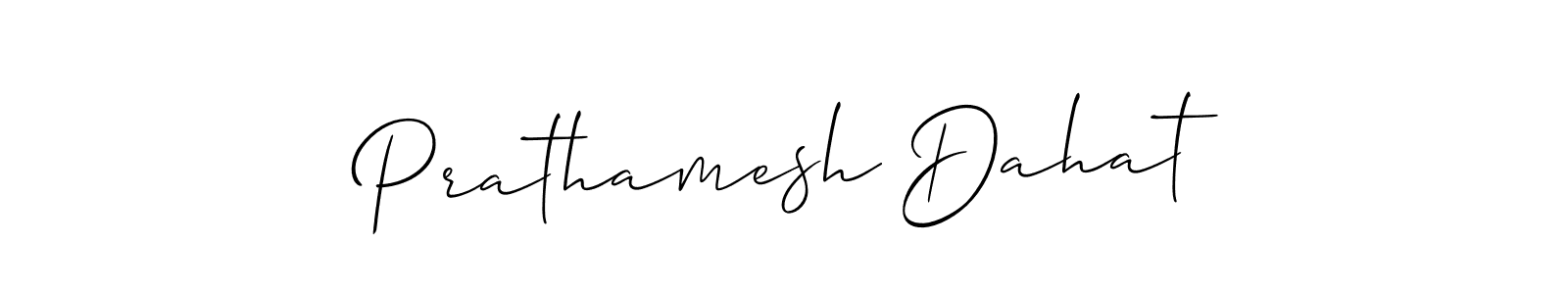 Similarly Allison_Script is the best handwritten signature design. Signature creator online .You can use it as an online autograph creator for name Prathamesh Dahat. Prathamesh Dahat signature style 2 images and pictures png