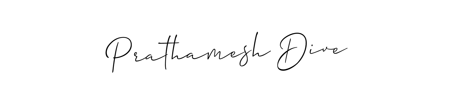 How to make Prathamesh Dive signature? Allison_Script is a professional autograph style. Create handwritten signature for Prathamesh Dive name. Prathamesh Dive signature style 2 images and pictures png