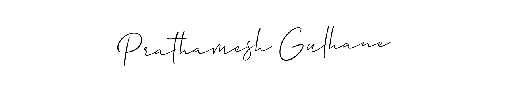 Also we have Prathamesh Gulhane name is the best signature style. Create professional handwritten signature collection using Allison_Script autograph style. Prathamesh Gulhane signature style 2 images and pictures png