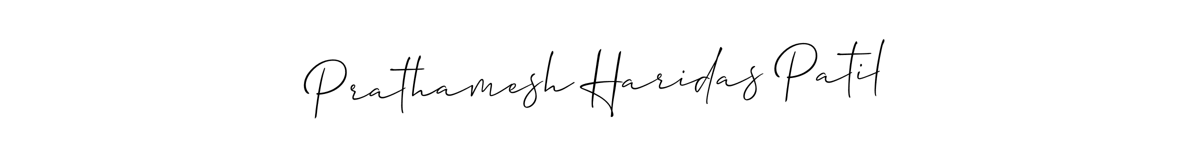 Design your own signature with our free online signature maker. With this signature software, you can create a handwritten (Allison_Script) signature for name Prathamesh Haridas Patil. Prathamesh Haridas Patil signature style 2 images and pictures png