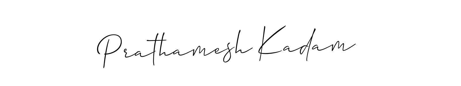 Also we have Prathamesh Kadam name is the best signature style. Create professional handwritten signature collection using Allison_Script autograph style. Prathamesh Kadam signature style 2 images and pictures png
