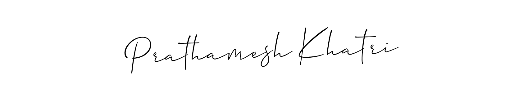 Prathamesh Khatri stylish signature style. Best Handwritten Sign (Allison_Script) for my name. Handwritten Signature Collection Ideas for my name Prathamesh Khatri. Prathamesh Khatri signature style 2 images and pictures png