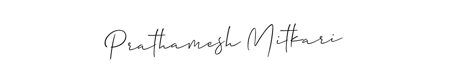 Make a beautiful signature design for name Prathamesh Mitkari. With this signature (Allison_Script) style, you can create a handwritten signature for free. Prathamesh Mitkari signature style 2 images and pictures png