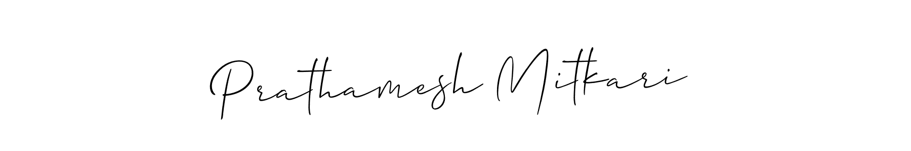 You should practise on your own different ways (Allison_Script) to write your name (Prathamesh Mitkari) in signature. don't let someone else do it for you. Prathamesh Mitkari signature style 2 images and pictures png