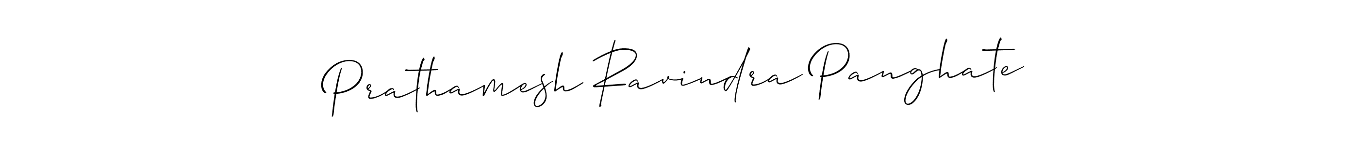 How to make Prathamesh Ravindra Panghate name signature. Use Allison_Script style for creating short signs online. This is the latest handwritten sign. Prathamesh Ravindra Panghate signature style 2 images and pictures png