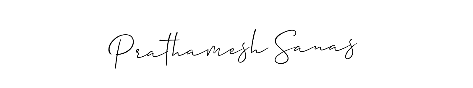 Create a beautiful signature design for name Prathamesh Sanas. With this signature (Allison_Script) fonts, you can make a handwritten signature for free. Prathamesh Sanas signature style 2 images and pictures png