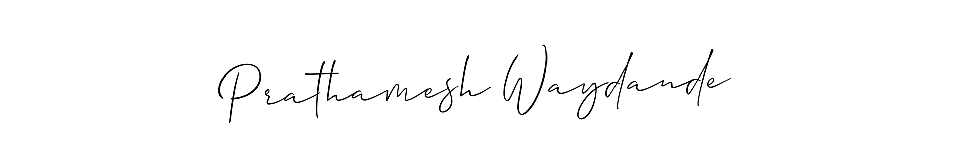 Also You can easily find your signature by using the search form. We will create Prathamesh Waydande name handwritten signature images for you free of cost using Allison_Script sign style. Prathamesh Waydande signature style 2 images and pictures png