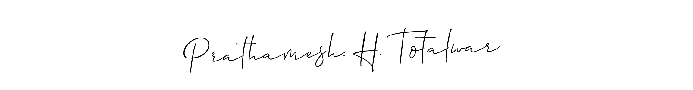 Allison_Script is a professional signature style that is perfect for those who want to add a touch of class to their signature. It is also a great choice for those who want to make their signature more unique. Get Prathamesh. H. Totalwar name to fancy signature for free. Prathamesh. H. Totalwar signature style 2 images and pictures png